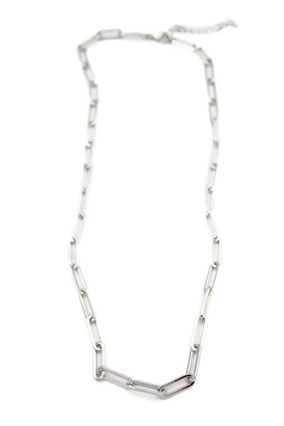 Royaleks قلادة شوبينغ في آي بي - 45 سم - فضي