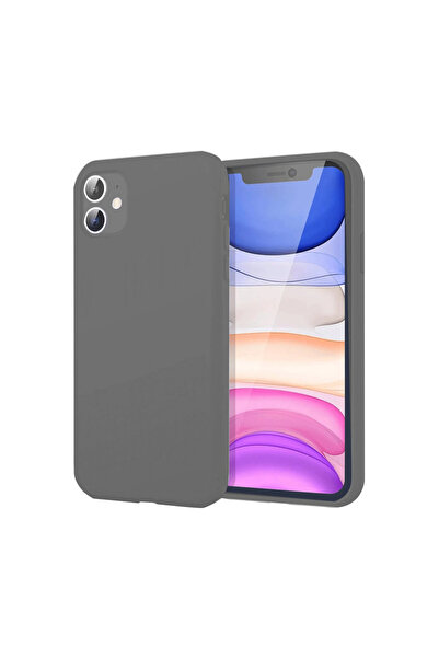 cepmoda حافظة آيفون "11" ملونة ناعمة الملمس ملمس ناعم غطاء خلفي نحيف [رمادي]