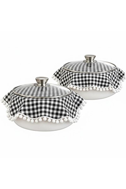 senmasy 2 Pieces of Pilaf Cooking Cover 38*38 cm Red Gingham Pot Cover - with...