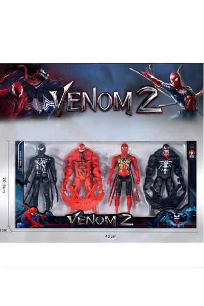 düşler oyuncak dünyası Örümcek Adam ve Venom 4’lü Oyuncak Figür Seti - 15 cm ...