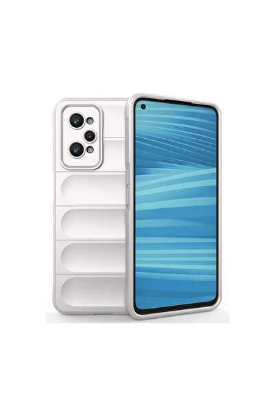 cepmoda Realme GT2 5G Optimum Soft Silikon Kılıf Mat Darbe Koruyucu Kapak - Krem