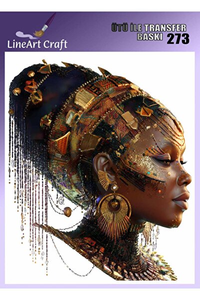 LİNEART Ütü İle Yapışan Transfer Baskı & Kumaş Transfer No:KMŞ273-18x20cm