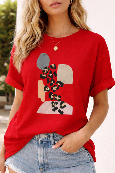 ArtYus Dama Tasarım Chill Concept Cotton Relaxed Fit Round Neck Unisex T-Shirt