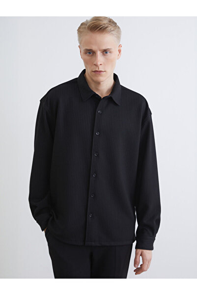 LC Waikiki Nevavm Regular Fit Striped Men's Shirt with Difference