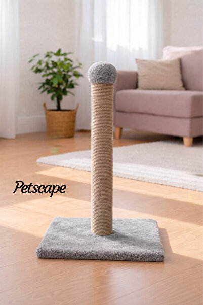 Petscape Cat Scratching Post Natural Sisal/Jute Rope Vertical Scratching Post...