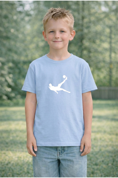 LORVEX T-Shirt Kids 100% Cotton Comfortable Fit Footballer Printed T-Shirt