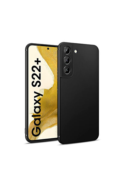 bewn Samsung Galaxy S22 Plus Uyumlu Siyah Lansman İçi Kadife Telefon Kılıfı