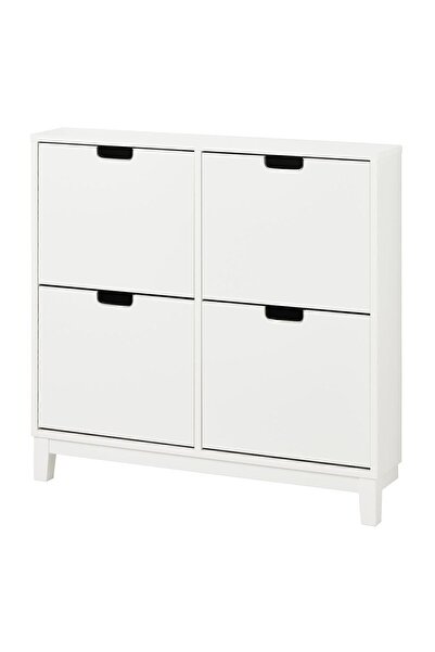 Empressco Beyaz 4 Bölmeli Ayakkabılık, 96x17x90 cm, Şık ve Fonksiyonel Tasarım