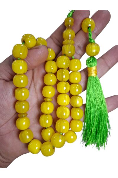 Cekke Tesbih Sıkma Kehribar 12*13 mm Original Prayer Beads Suitable for Daily...
