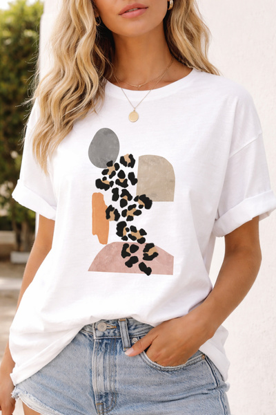 ArtYus Dama Tasarım Chill Concept Cotton Relaxed Fit Round Neck Unisex T-Shirt