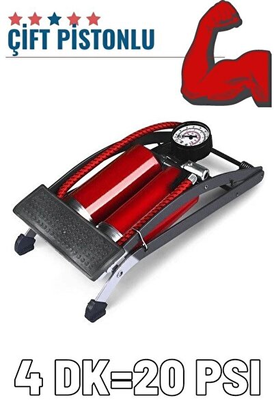 Creatividad Solutions Ayaktan Çift Pistonlu Lastik Şişirme Pompası 425582