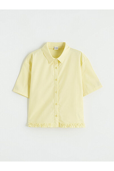 LC Waikiki Ozmarka New Season Ruffle Detail Girls' Shirt