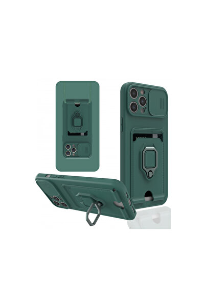 cepmoda حافظة هاتف آيفون "12 / 12 برو" مع حلقة وحزام حماية للكاميرا من حامل ب...