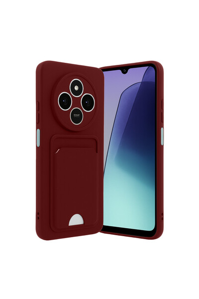 cepmoda حافظة سيليكون REDMİ "14C" K حامل بطاقات i - E مرن بتصميم نحيف مع نتوء...