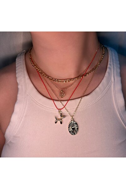 Fiamoss Kadın El Yapımı Charm Kolye Seti