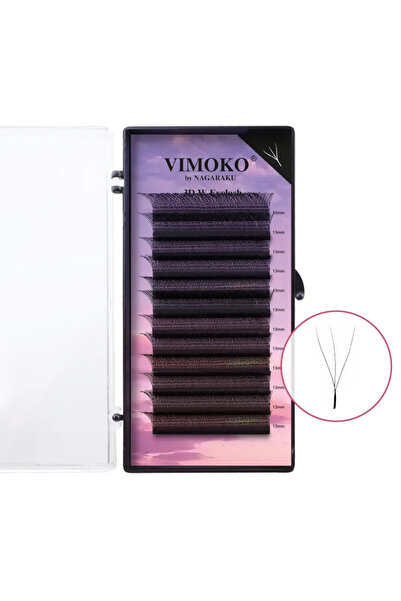 NAGARAKU Evantaie Premade Vimoko by 3D W Curbura D, Lungime 9 mm