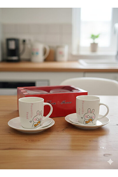 P&ORA PREMIUM KITCHEN PRODUCTS A gift set consisting of two porcelain cups wi...
