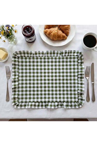 Solterra Design 2 Parça Fırfırlı Pötikare Amerikan Servis Takımı (2 Kişilik)