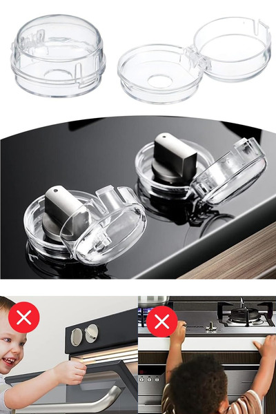 Privo Heat Resistant Stove Button Protector Button Lock Safety Assembly Child...