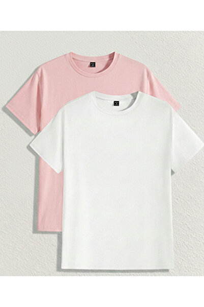 SPORTİVEA 2-Piece Oversize Fit 100% Cotton Unisex T-Shirt