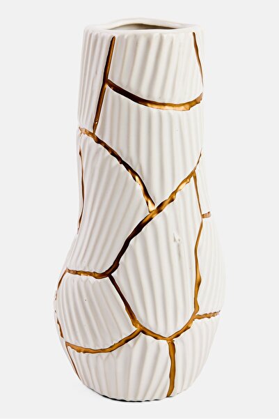 Muy Mucho Ceramic Vase, White