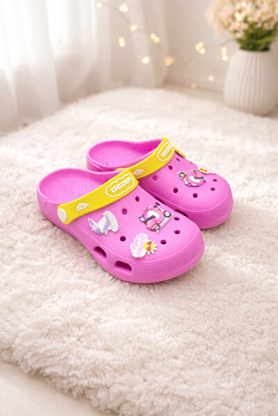 Behtah Kundura Girl's Cross Closed-Front Ornate Garden Pool Daily Sandals Sli...