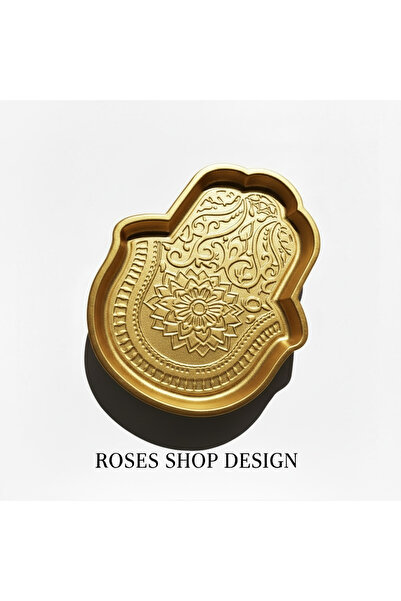 Roses Fatıman's Hand Object Plate Presentation Gift Object