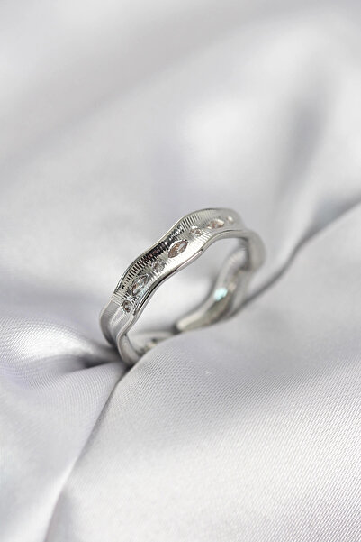 CT STONES Mey Import ®   Silver Color Water Drop Model Zircon Stone Women's Ring