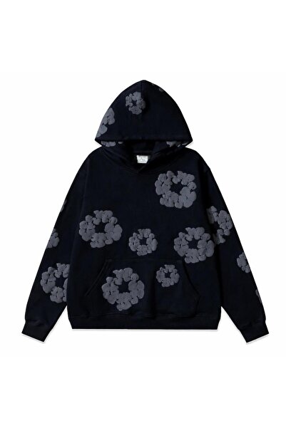 CLASSY.MODA Unisex Cloud Patterned Hooded Oversize Streetwear Sweatshirt – Ca...