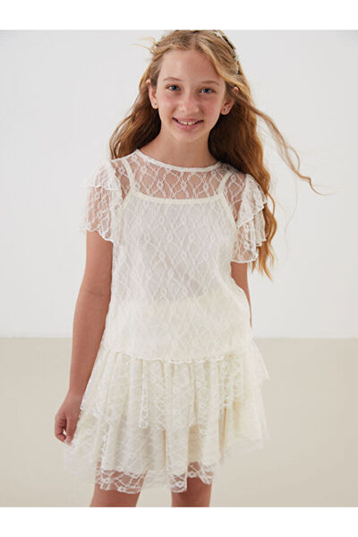 LC Waikiki منتجات لا مثيل لها من Freezen Store I بلوزة بناتي بياقة روبا وتفاص...