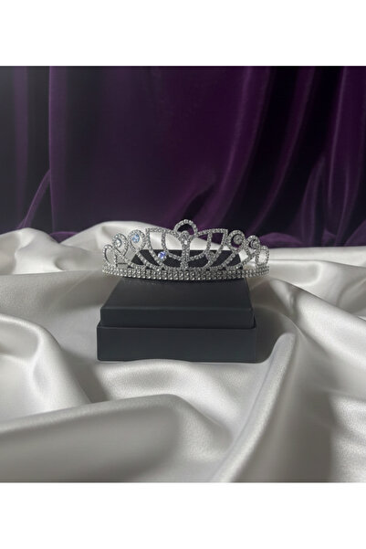 Estilo Lingerie Lotus Model Silver Color Bridal Crown, Promise Engagement Cro...