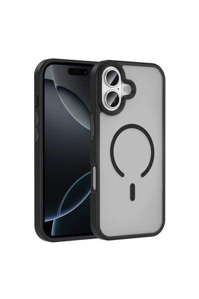 zore iPhone 17 Kılıf M-safe Şarj Özellikli Mat Arka Yüzey Sio Kapak