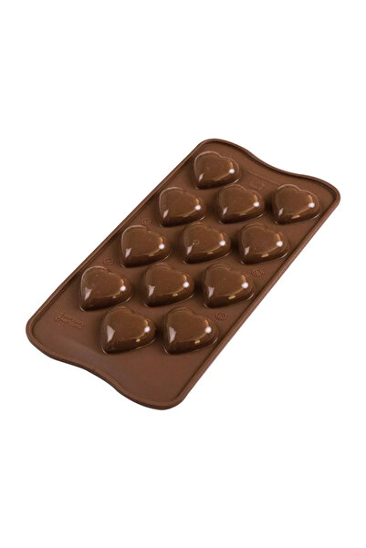 silikomart Silicone mold for 3D chocolate pralines SCG48 My Love, hearts, 12 ...