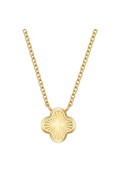 Glanzstücke München Edelstahlhalskette Kette mit Anhänger Edelstahl gelbgold