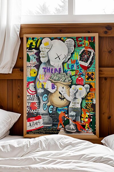 Saturn Nu există nicio planetă B Tablou înrămat cu personajul KAWS Companion,...