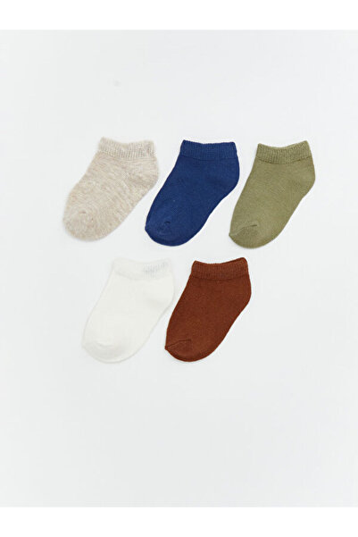LC Waikiki Rmz Gi̇yi̇m Farkiyla Baby Boy Booties Socks 5-Pack