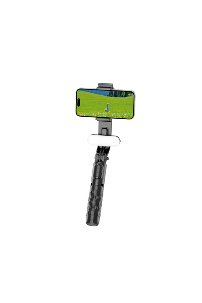 WIWU حامل ثلاثي القوائم عصا السيلفي WI-SE013 Warrior مع إضاءة تجميل وجهاز تحك...