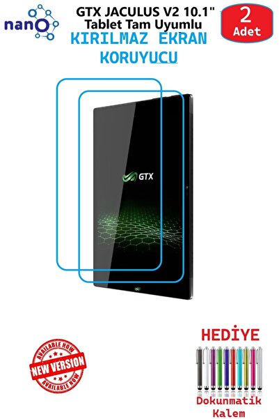 DUHALINE قطعتان من واقي الشاشة الزجاجي GTX JACULUS V2 متوافق تمامًا مع جهاز ل...