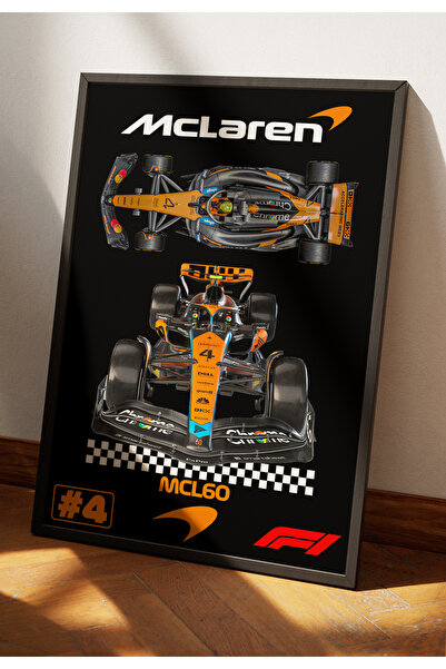 Turkish Riders F1 McLaren MCL60 / Υψηλής ποιότητας εκτύπωση UV MDF Ασπρόμαυρη...
