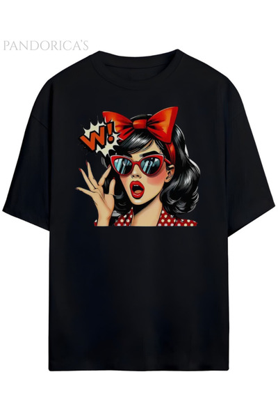 Grafftee Clothing Tricou unisex din bumbac cu design retro Pandorica