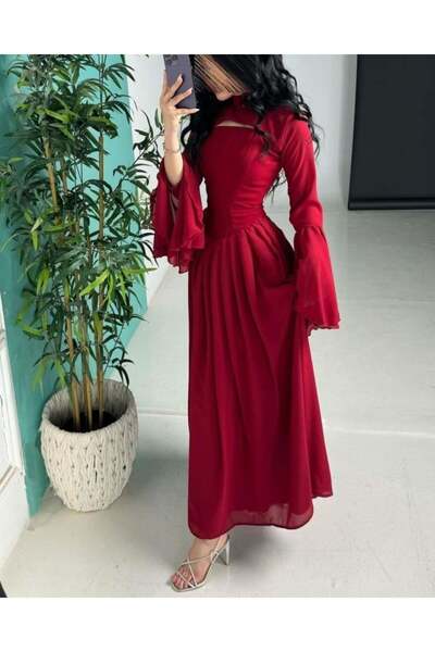 LATEANA Women's dress with a soft jacket