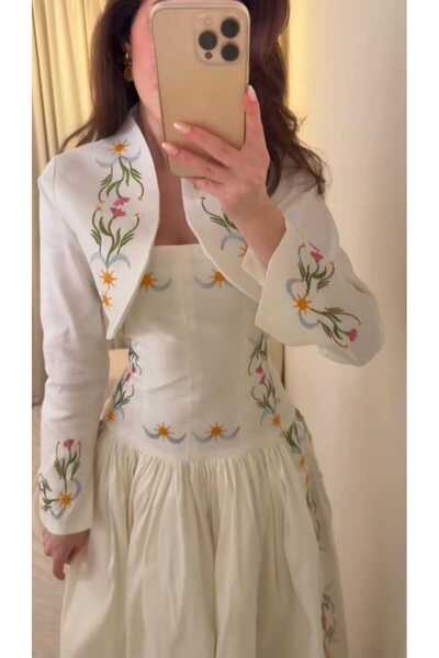 LATEANA Women's dress with an elegant jacket