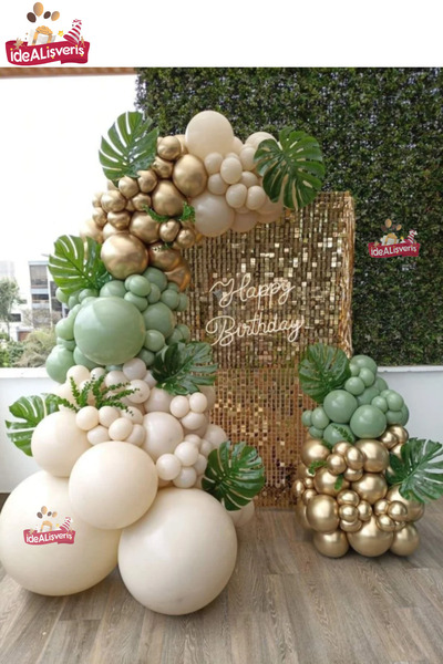 BKMC PARTY Premium 100’lü Balon Kemeri Seti - Profesyonel Parti Konsepti