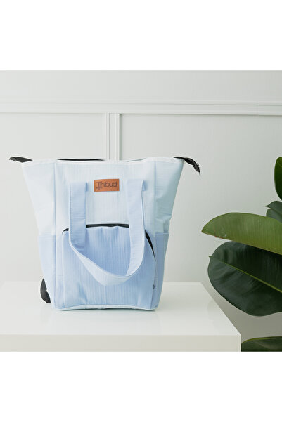 tinibud 100% Cotton Muslin Mother Baby Bag 35X27 cm Multi-Compartment Organiz...