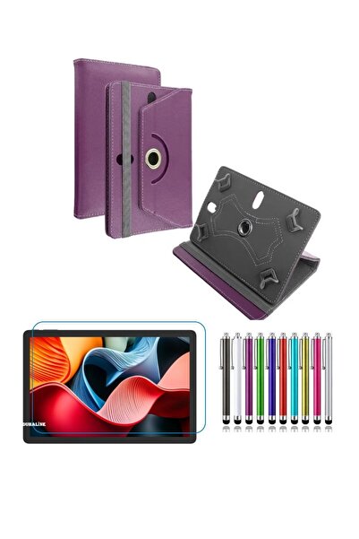 DUHALINE حافظة كمبيوتر لوحي مع حامل + واقي شاشة نانو مقاوم للكسر + قلم لمس لـ...