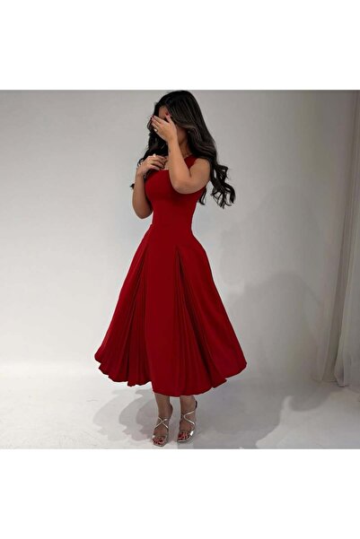 SNIPER Pleated midi dress