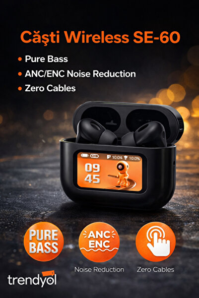 Otto SE-60 Wireless Headphones with ANC/ENC, Bass, Bluetooth 5.4, Zero Cables