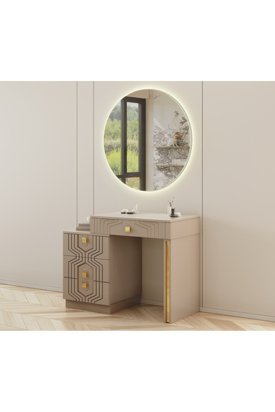 Vanmed Home Rival 2 Modern MDF Şifonyer LED Aynali