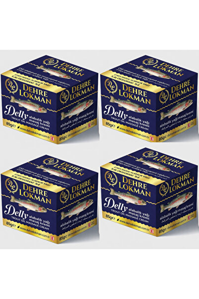Dehre Lokman 4 Ad.Delly Alabalık Yağı Masaj Kremi 85gr-Diz,Bel,Sırt,Boyun,Ekl...