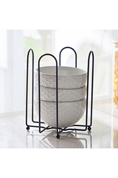 Generic حامل وعاء كبير من خشب الأبنوس